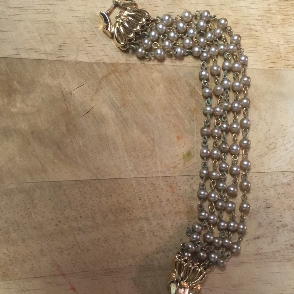 Vintage Lisner beaded bracelet mad men statement - Picture 8 of 8